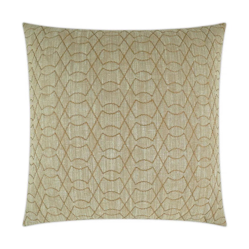 Shipka Brass Brown Throw Pillow With Insert Throw Pillows LOOMLAN By D.V. Kap