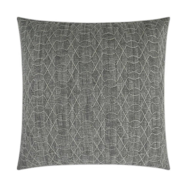 Shipka Chrome Grey Throw Pillow With Insert Throw Pillows LOOMLAN By D.V. Kap