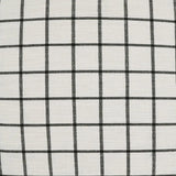 Shipton Plaid Check Black Large Throw Pillow With Insert Throw Pillows LOOMLAN By D.V. Kap