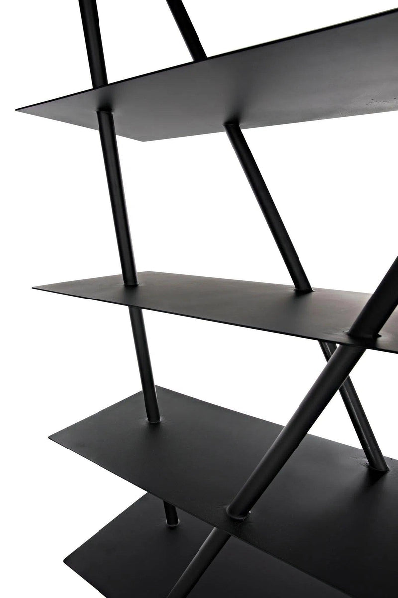 Siddhartha Bookcase, Black Metal Bookcases LOOMLAN By Noir