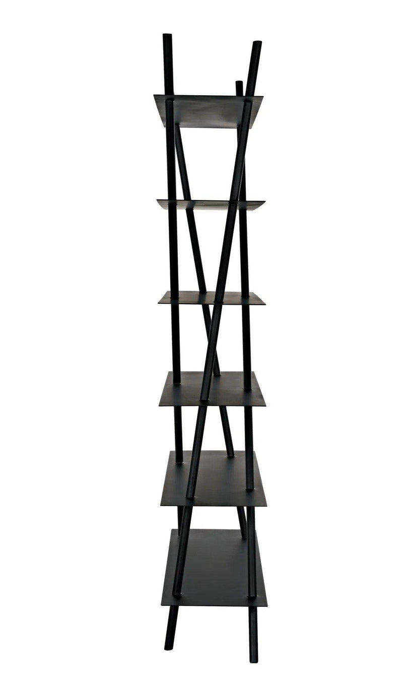 Siddhartha Bookcase, Black Metal Bookcases LOOMLAN By Noir