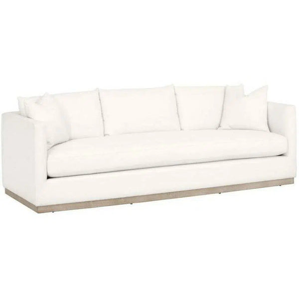 Siena 96" Plinth Base Sofa LiveSmart Machale-Ivory Natural Oak Sofas & Loveseats LOOMLAN By Essentials For Living