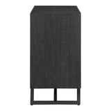 Sierra Wood and Steel 2 Door Cabinet Accent Cabinets LOOMLAN By Moe's Home