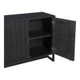 Sierra Wood and Steel 2 Door Cabinet Accent Cabinets LOOMLAN By Moe's Home