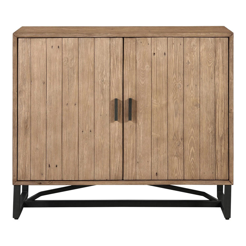 Sierra Wood and Steel 2 Door Cabinet Accent Cabinets LOOMLAN By Moe's Home