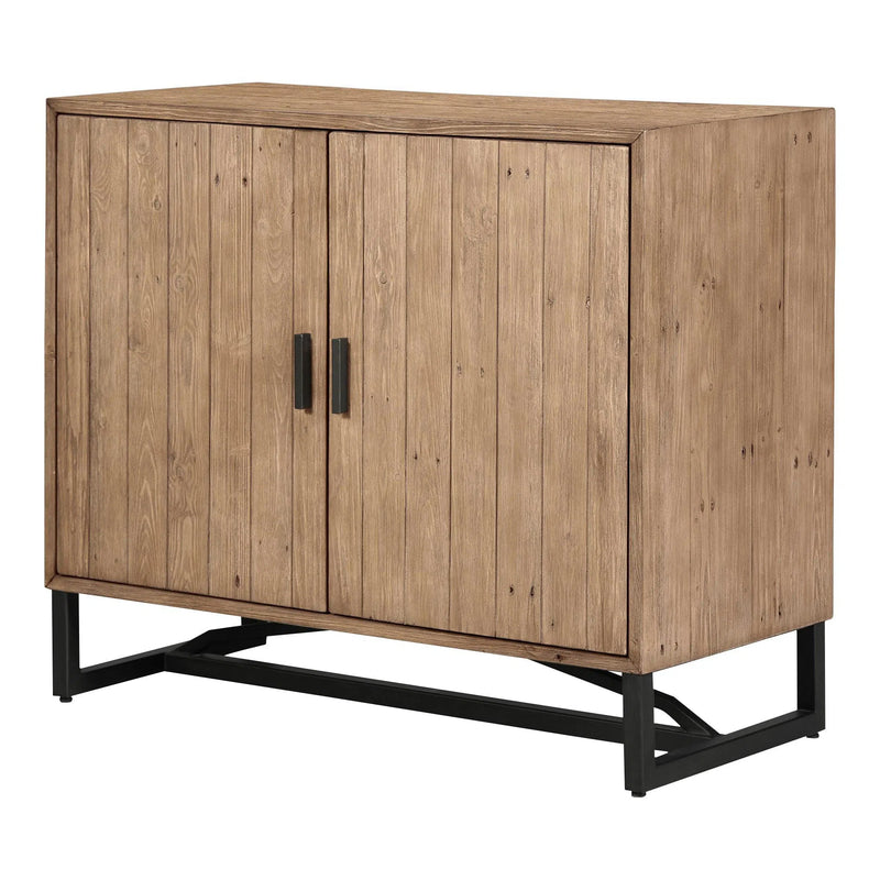 Sierra Wood and Steel 2 Door Cabinet Accent Cabinets LOOMLAN By Moe's Home