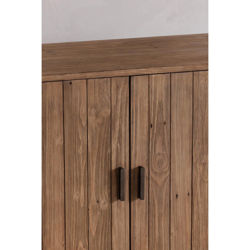 Sierra Wood and Steel 2 Door Cabinet Accent Cabinets LOOMLAN By Moe's Home