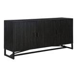 Sierra Wood and Steel Black Sideboard Sideboards LOOMLAN By Moe's Home