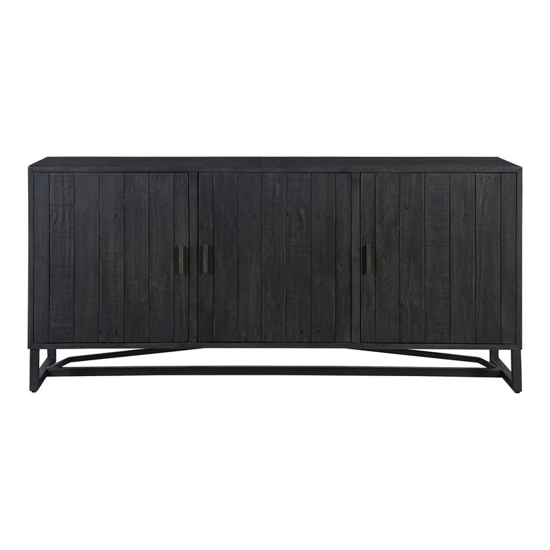 Sierra Wood and Steel Black Sideboard Sideboards LOOMLAN By Moe's Home