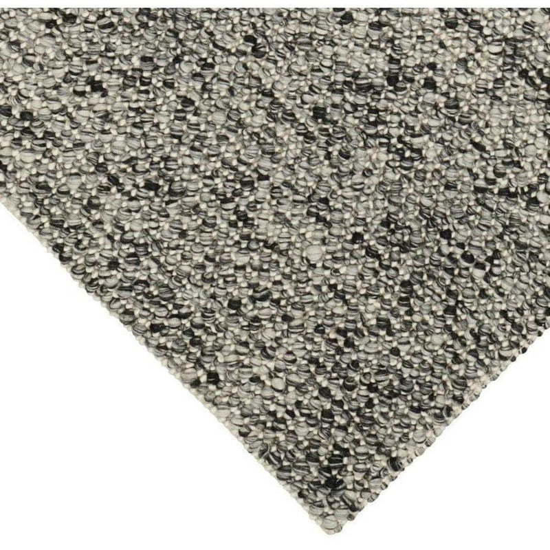 Sigri Charcoal Grey Solid Multicolor Handmade Wool Rug Area Rugs LOOMLAN By Linie Design