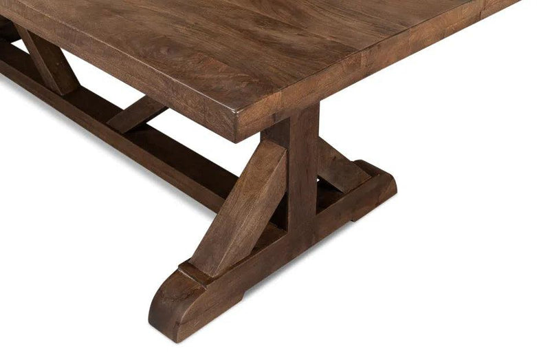 Silas Walnut Finish Dining Table Seats 8 Dining Tables LOOMLAN By Sarreid