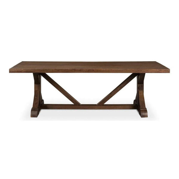 Silas Walnut Finish Dining Table Seats 8 Dining Tables LOOMLAN By Sarreid