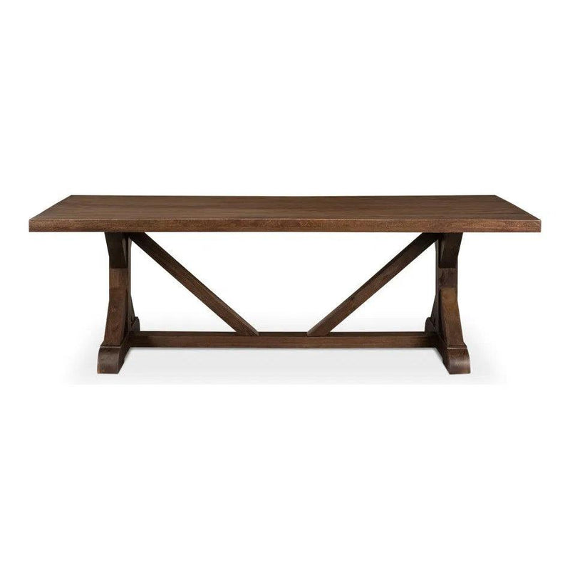 Silas Walnut Finish Dining Table Seats 8 Dining Tables LOOMLAN By Sarreid