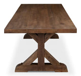 Silas Walnut Finish Dining Table Seats 8 Dining Tables LOOMLAN By Sarreid