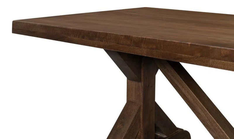 Silas Walnut Finish Dining Table Seats 8 Dining Tables LOOMLAN By Sarreid