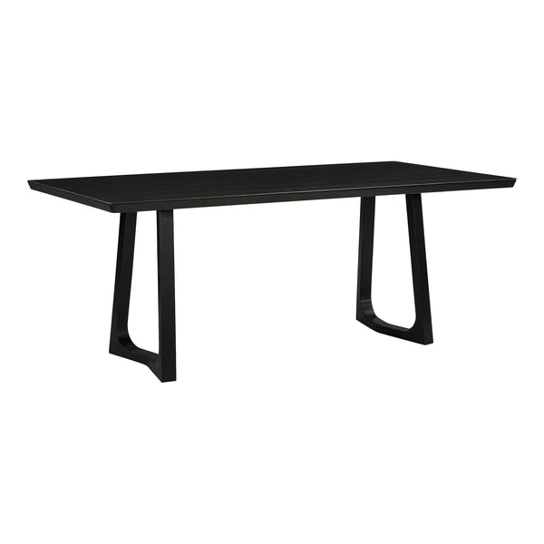 Silas Wood Black Rectangular Dining Table Dining Tables LOOMLAN By Moe's Home