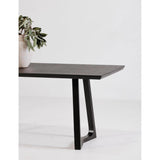 Silas Wood Black Rectangular Dining Table Dining Tables LOOMLAN By Moe's Home