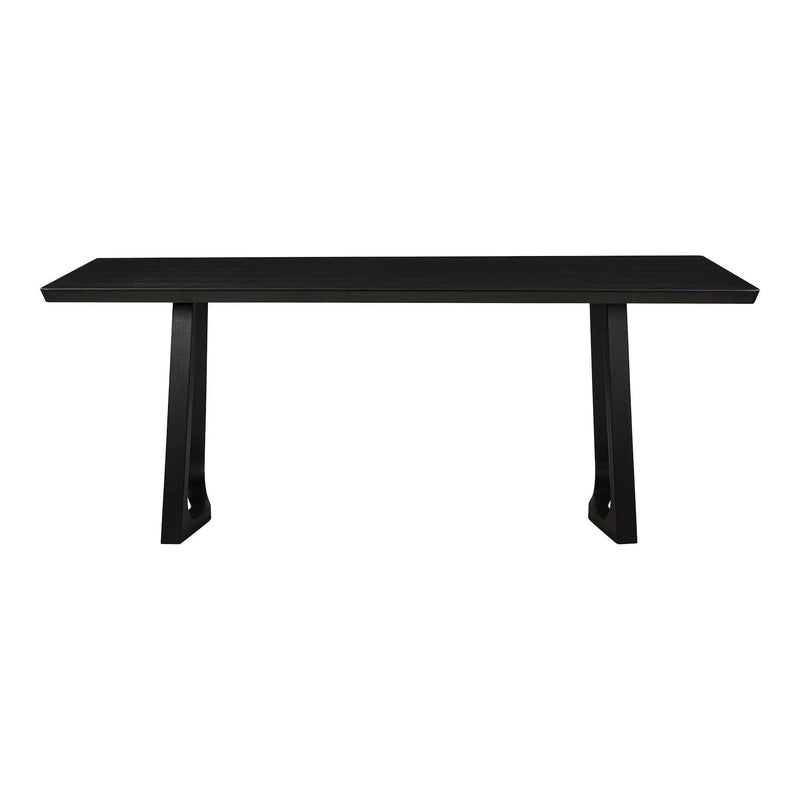 Silas Wood Black Rectangular Dining Table Dining Tables LOOMLAN By Moe's Home