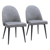 Silloth Steel Armless Dining Chair (Set of 2)