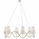 Silver Granello Kadir Chandelier Chandeliers LOOMLAN By Currey & Co