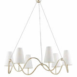 Silver Granello Kadir Chandelier Chandeliers LOOMLAN By Currey & Co