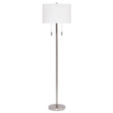 Silver Iron Lincoln Floor Lamp Floor Lamps LOOMLAN By Jamie Young