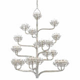 Silver Leaf Agave Americana Silver Chandelier Chandeliers LOOMLAN By Currey & Co