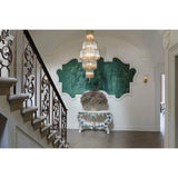 Silver Leaf Bevilacqua Large Chandelier Chandeliers LOOMLAN By Currey & Co