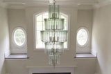 Silver Leaf Bevilacqua Large Chandelier Chandeliers LOOMLAN By Currey & Co