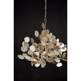 Silver Leaf Lunaria Chandelier Chandeliers LOOMLAN By Currey & Co