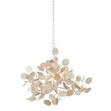 Silver Leaf Lunaria Chandelier Chandeliers LOOMLAN By Currey & Co