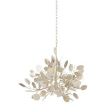 Silver Leaf Lunaria Chandelier Chandeliers LOOMLAN By Currey & Co