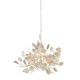 Silver Leaf Lunaria Chandelier Chandeliers LOOMLAN By Currey & Co