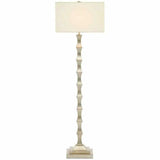 Silver Leaf Lyndhurst Floor Lamp Floor Lamps LOOMLAN By Currey & Co