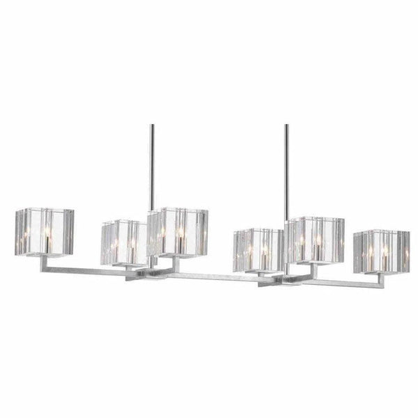 Silver Leaf Valerio Chandelier Chandeliers LOOMLAN By Currey & Co