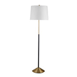 Sindi Metal Black and Gold Floor Lamp Floor Lamps LOOMLAN By Bassett Mirror