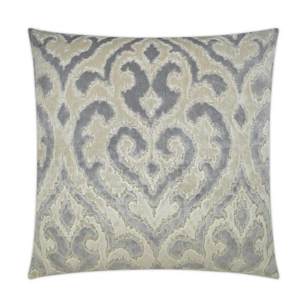 Sirocco Grey Throw Pillow With Insert Throw Pillows LOOMLAN By D.V. Kap