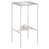 Sisalana White Accent Table Side Tables LOOMLAN By Currey & Co