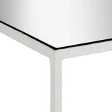 Sisalana White Accent Table Side Tables LOOMLAN By Currey & Co