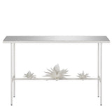 Sisalana White Console Table Console Tables LOOMLAN By Currey & Co