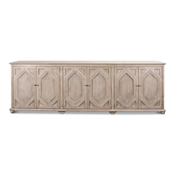 Six Diamonds Sideboard French Grey Sideboards LOOMLAN By Sarreid