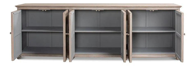 Six Diamonds Sideboard French Grey Sideboards LOOMLAN By Sarreid