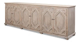 Six Diamonds Sideboard French Grey Sideboards LOOMLAN By Sarreid