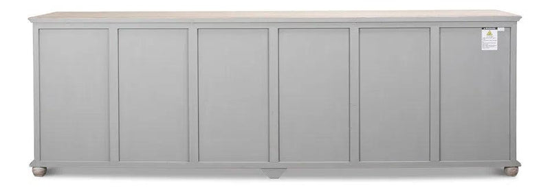 Six Diamonds Sideboard French Grey Sideboards LOOMLAN By Sarreid