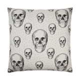 Skalle Off-White Throw Pillow With Insert Throw Pillows LOOMLAN By D.V. Kap