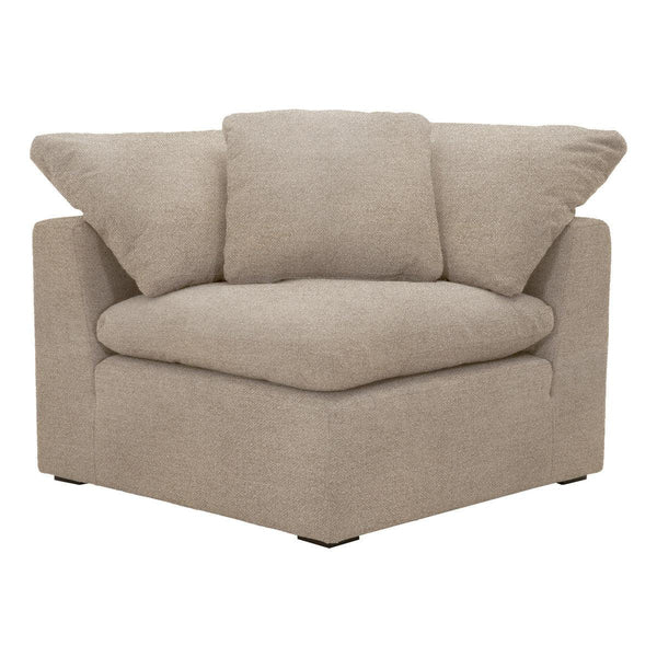 Sky Modular Wood Brown Corner Chair Sofas & Loveseats LOOMLAN By Essentials For Living