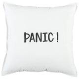 Skye Black Words Fun Decorative Couch Pillows With Down Insert Throw Pillows LOOMLAN By LOOMLAN