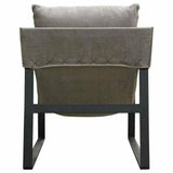 Sling Accent Chair in Grey Black Powder Coated Metal Frame Accent Chairs LOOMLAN By Diamond Sofa