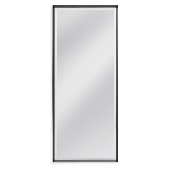 Sloan Wood Black Vertical Floor Mirror Floor Mirrors LOOMLAN By Bassett Mirror