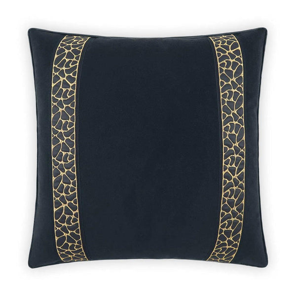 Sloane Black Throw Pillow With Insert Throw Pillows LOOMLAN By D.V. Kap